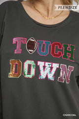 "Terry" Sequined Patch Dress, Plus - The Katie Grace Boutique