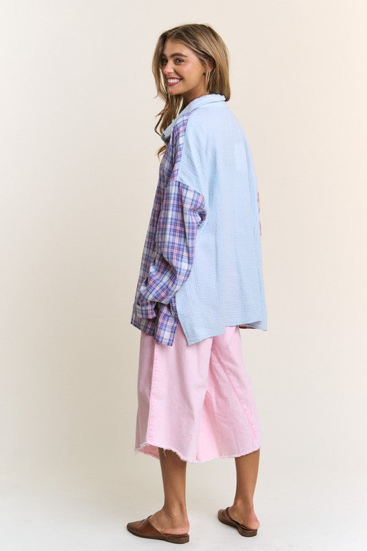 "Jenny" Button Down Top - The Katie Grace Boutique