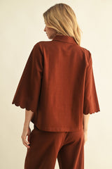 "Ralynn" Scalloped Matching Separates - The Katie Grace Boutique