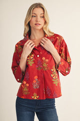 "Amy" 3/4  Shirt - The Katie Grace Boutique