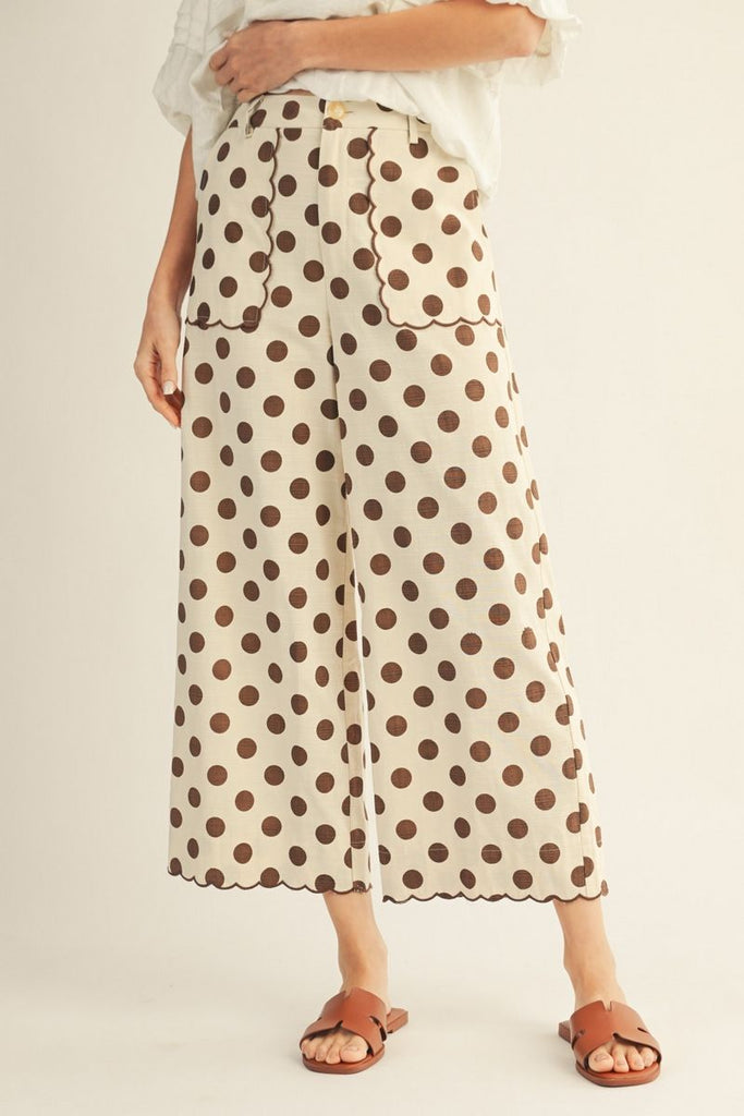"Bea" Polka Dot Pants - The Katie Grace Boutique