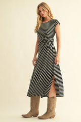 "Astrid" Striped Dress - The Katie Grace Boutique