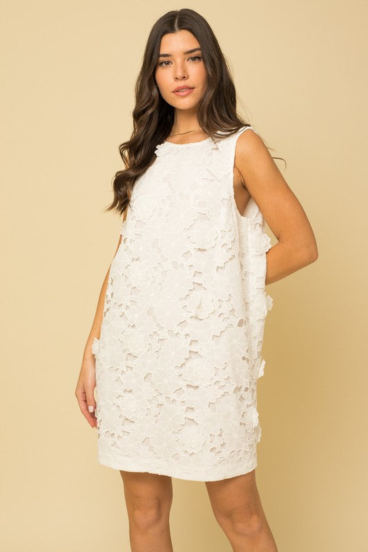 SALE! "Annalise" 3D Lace Dress - The Katie Grace Boutique