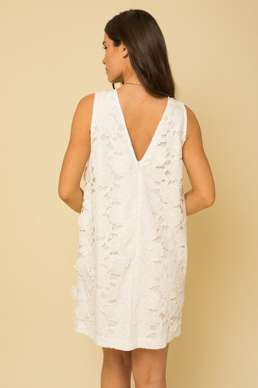 SALE! "Annalise" 3D Lace Dress - The Katie Grace Boutique