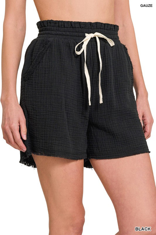 "Reese" Soft Cotton Shorts - The Katie Grace Boutique