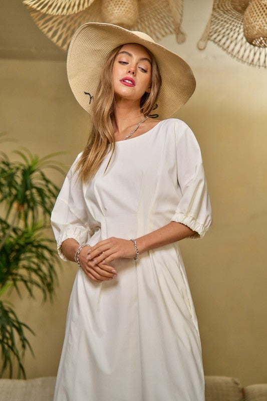 SALE! "Kaylee" Midi Dress - The Katie Grace Boutique